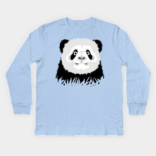 Panda Bear Kids Long Sleeve T-Shirt